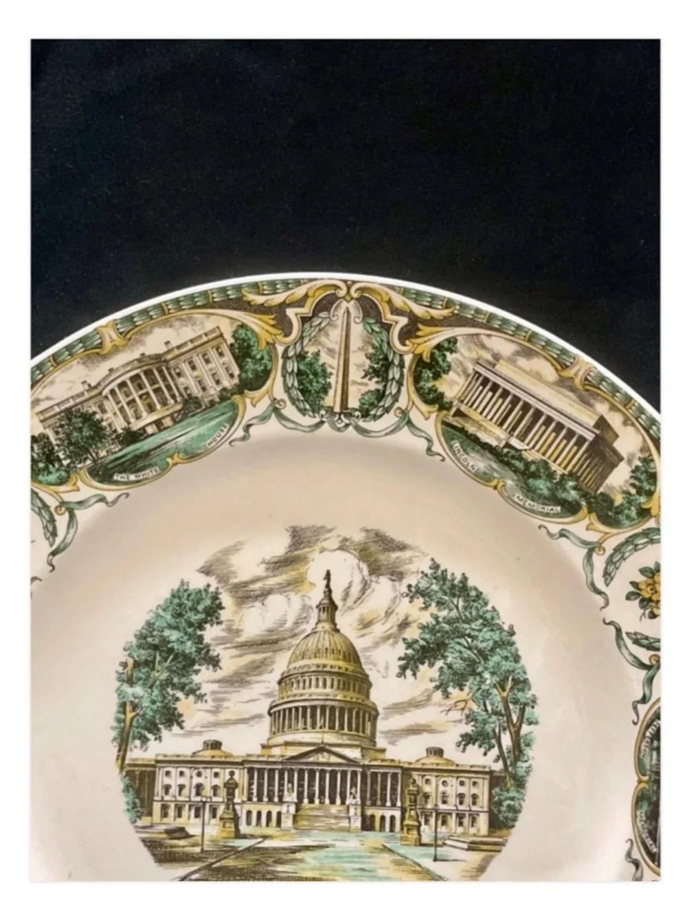 Vintage Capitol Washington D.C. Capsco Souvenir Plate 11